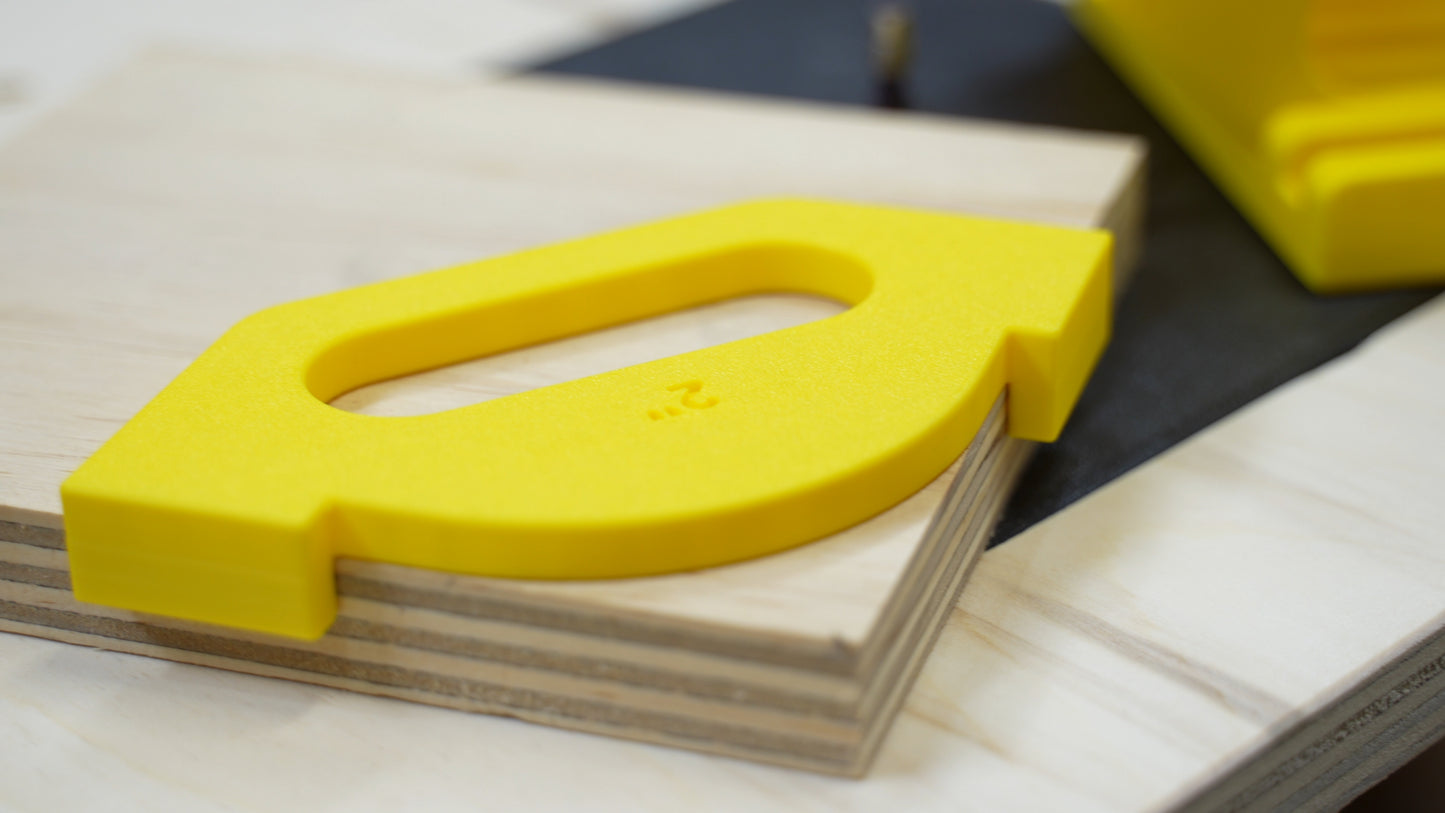 Router Radius Gauge Guide – Precision Corner Measuring Tool for Woodworking & Carpentry